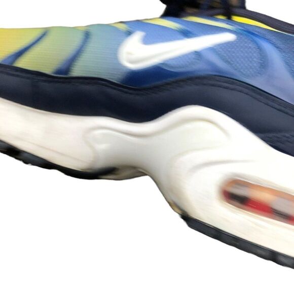 2017 Nike Air Max 97 Plus Tuned 1 Blue/Yellow Size 6.5 - Picture 10 of 16
